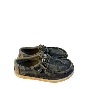 Hey Dude camo camouflage‎ tweed mens size 8 loafers